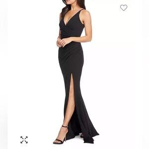 Jordan Plunge Neck Gown